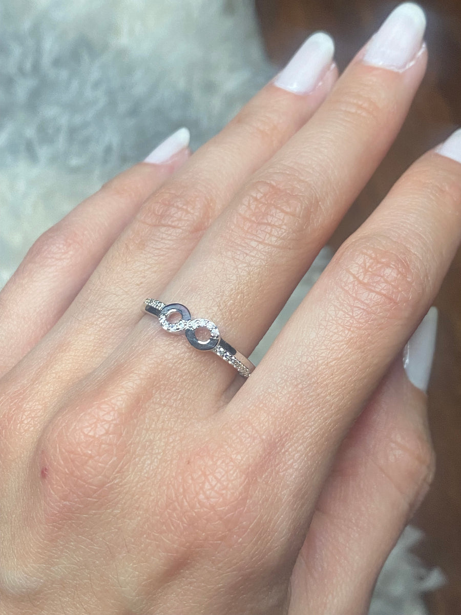 Infinity Double Band Ring