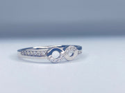 Infinity Double Band Ring