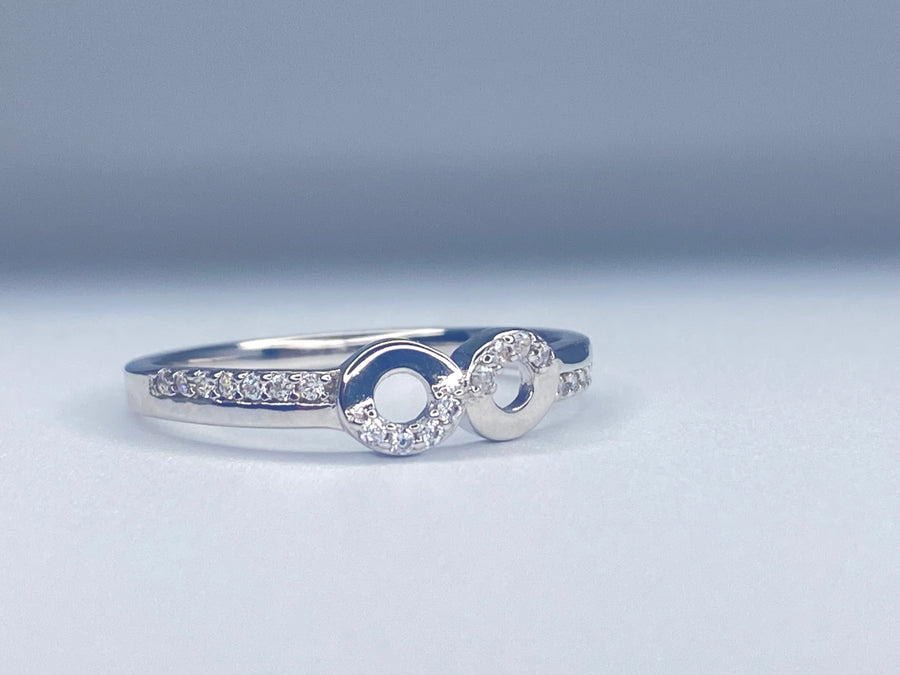 Infinity Double Band Ring