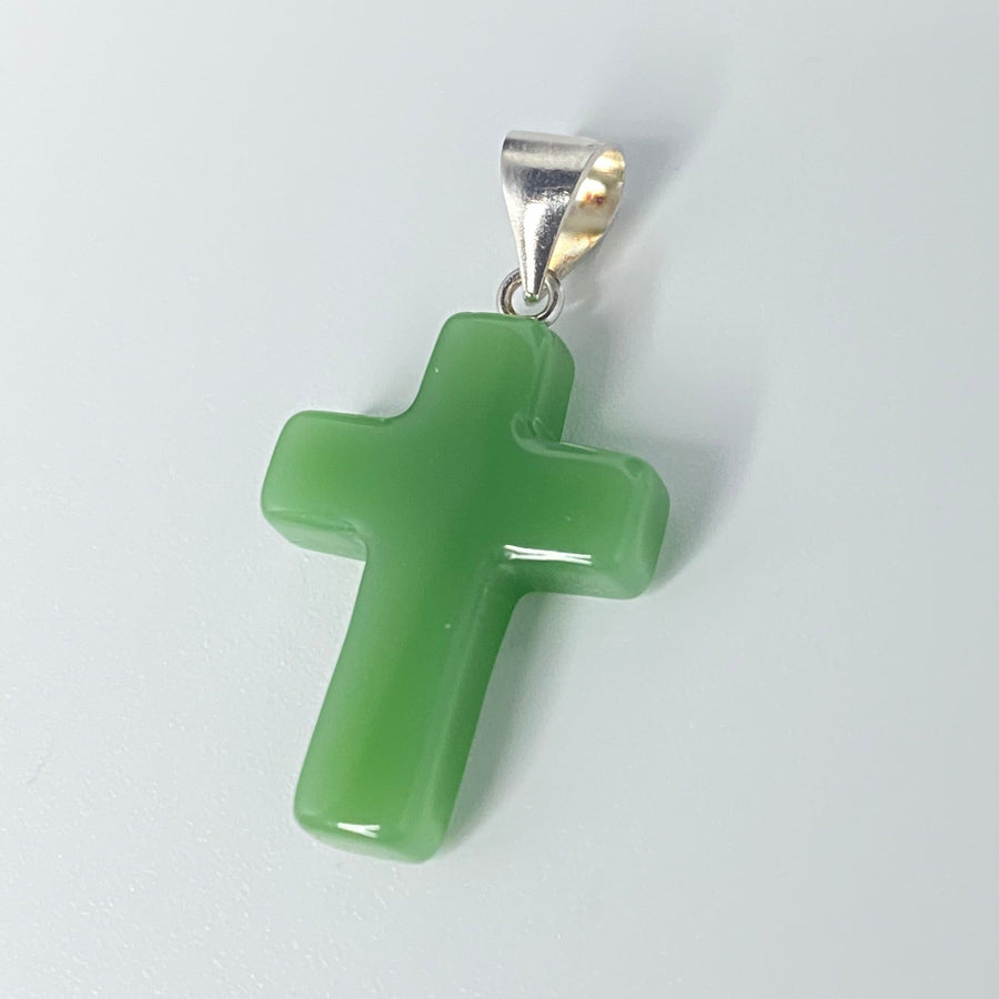 Jade Cross Pendant