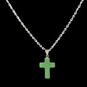 Jade Cross Pendant