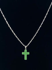 Jade Cross Pendant