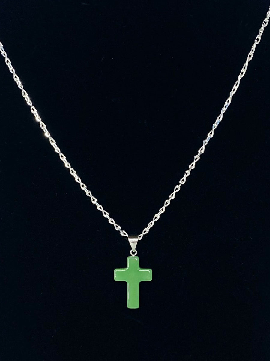 Jade Cross Pendant