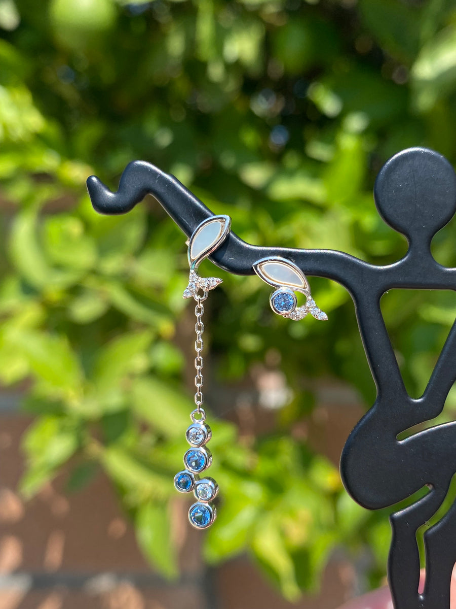 Jesus's Fish Assymetrical Earrings