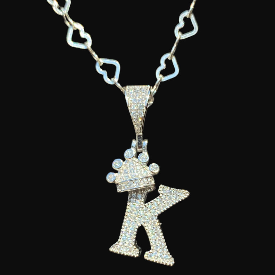 "K" Crown Pendant