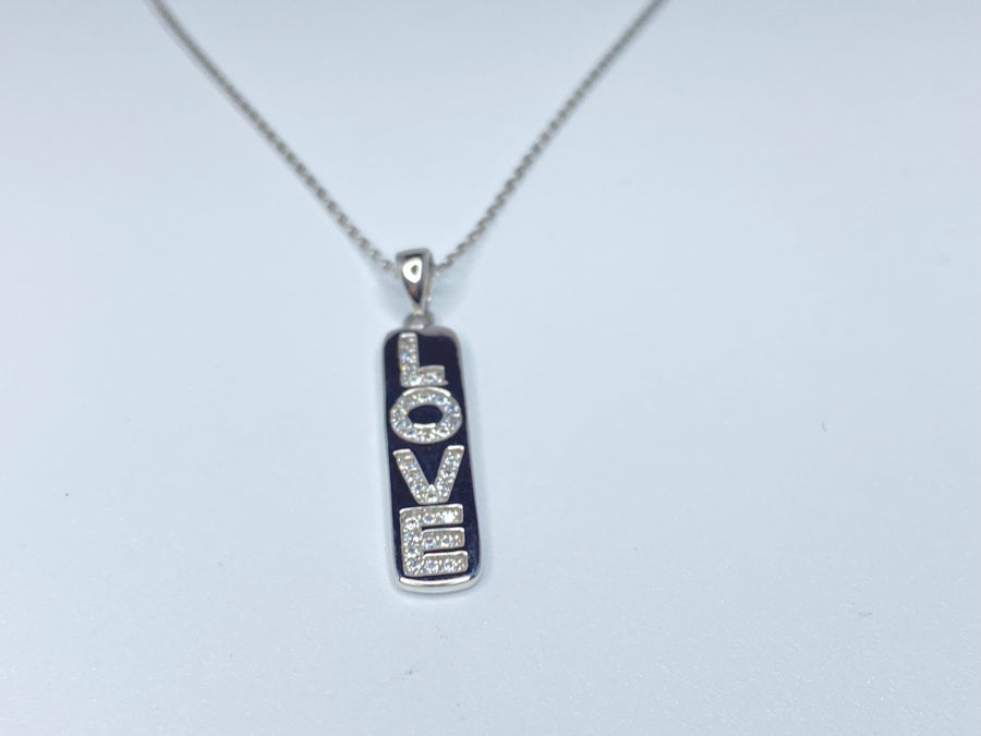"Love" Dog Tag Expandaple Chain