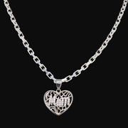 Mom Heart Accent Pendant