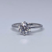 Round Cut Moisanite Solitare