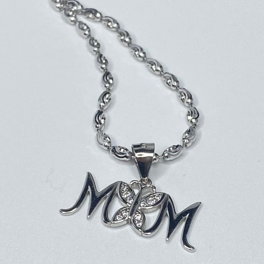 Mom Butterfly Pendant