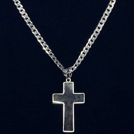 Medium Plain Cross Pendant