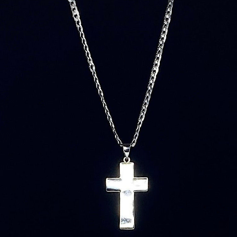 Medium Plain Cross Pendant