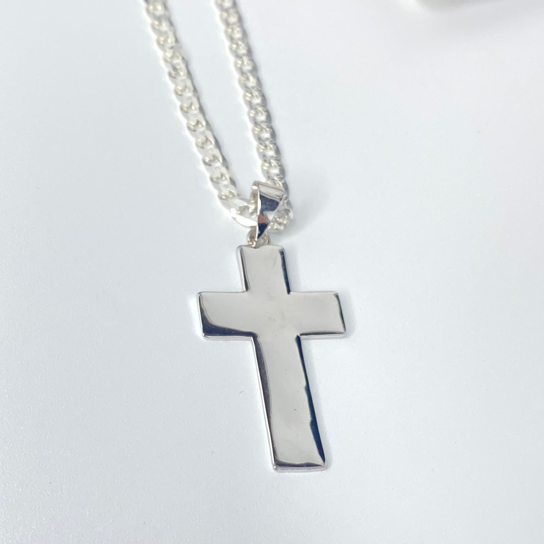 Medium Plain Cross Pendant