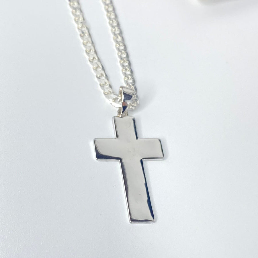 Medium Plain Cross Pendant