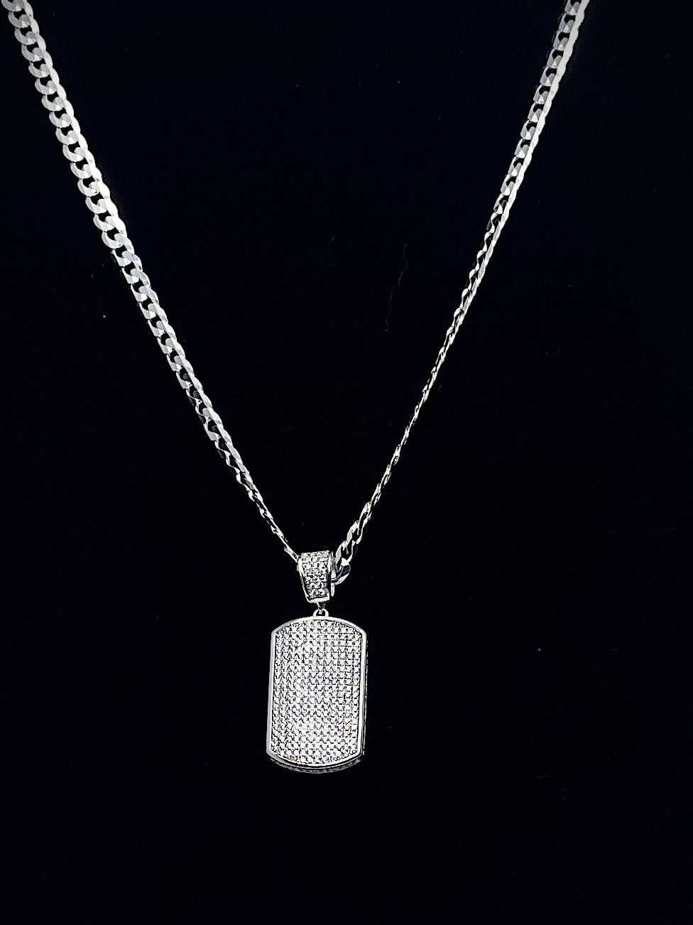 Large Dog Tag Pendant