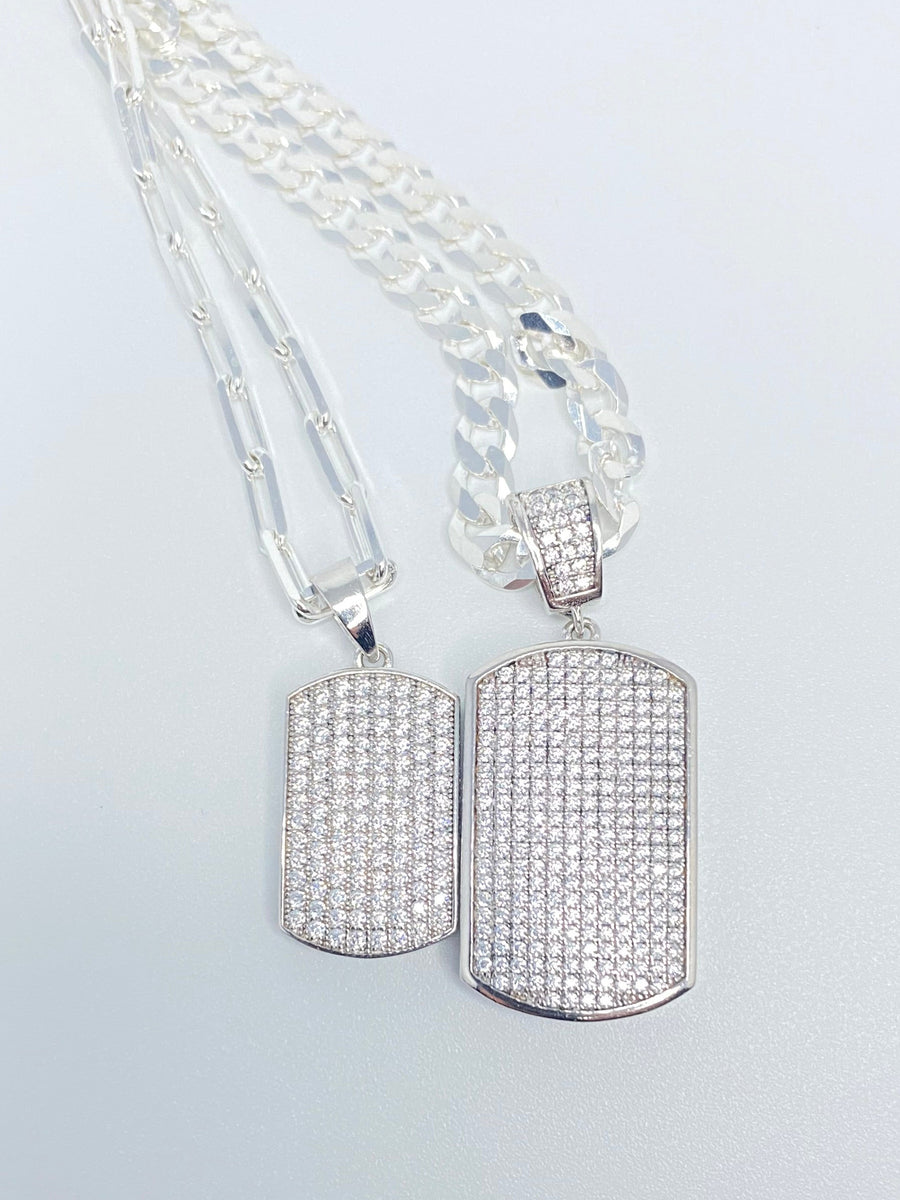 Small Dog Tag Pendant