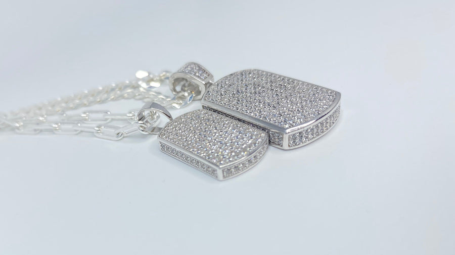 Small Dog Tag Pendant