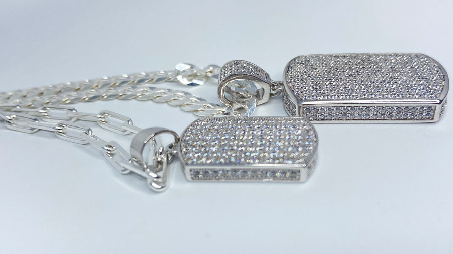 Large Dog Tag Pendant