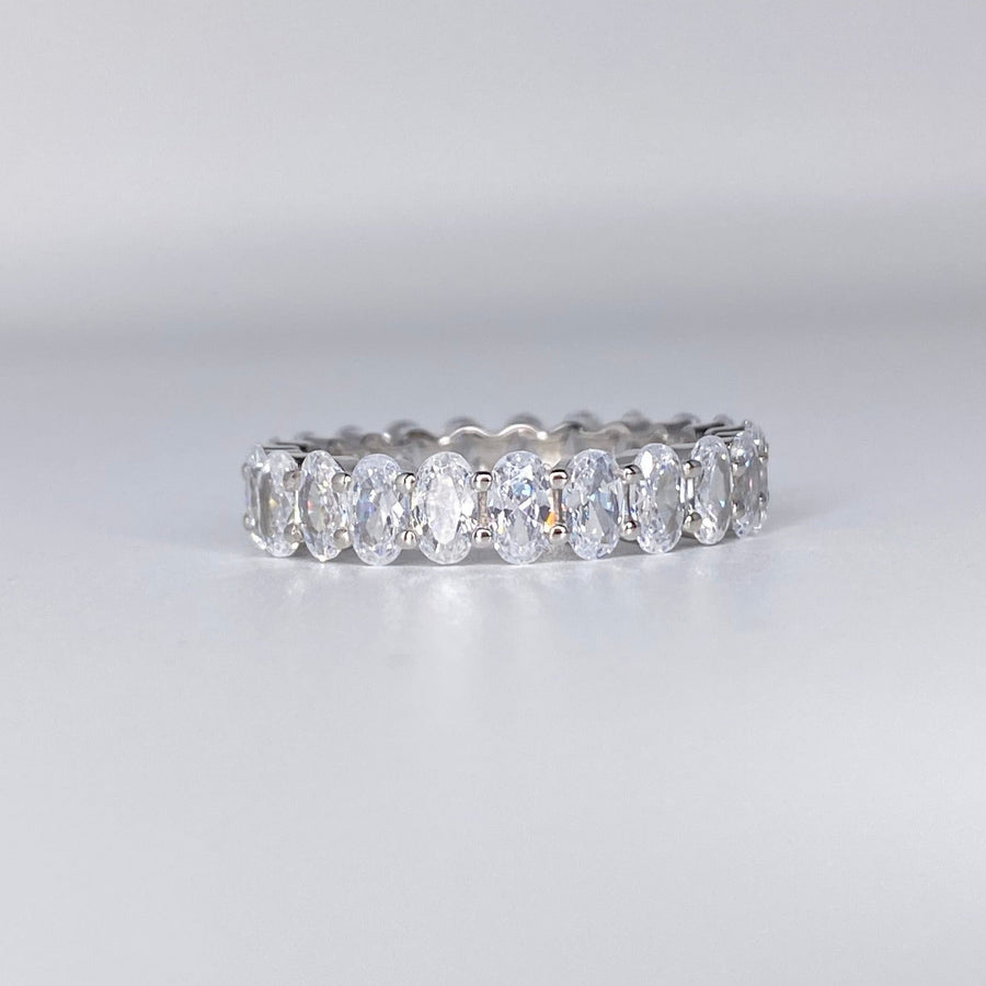 Oval Cut Eternity Band