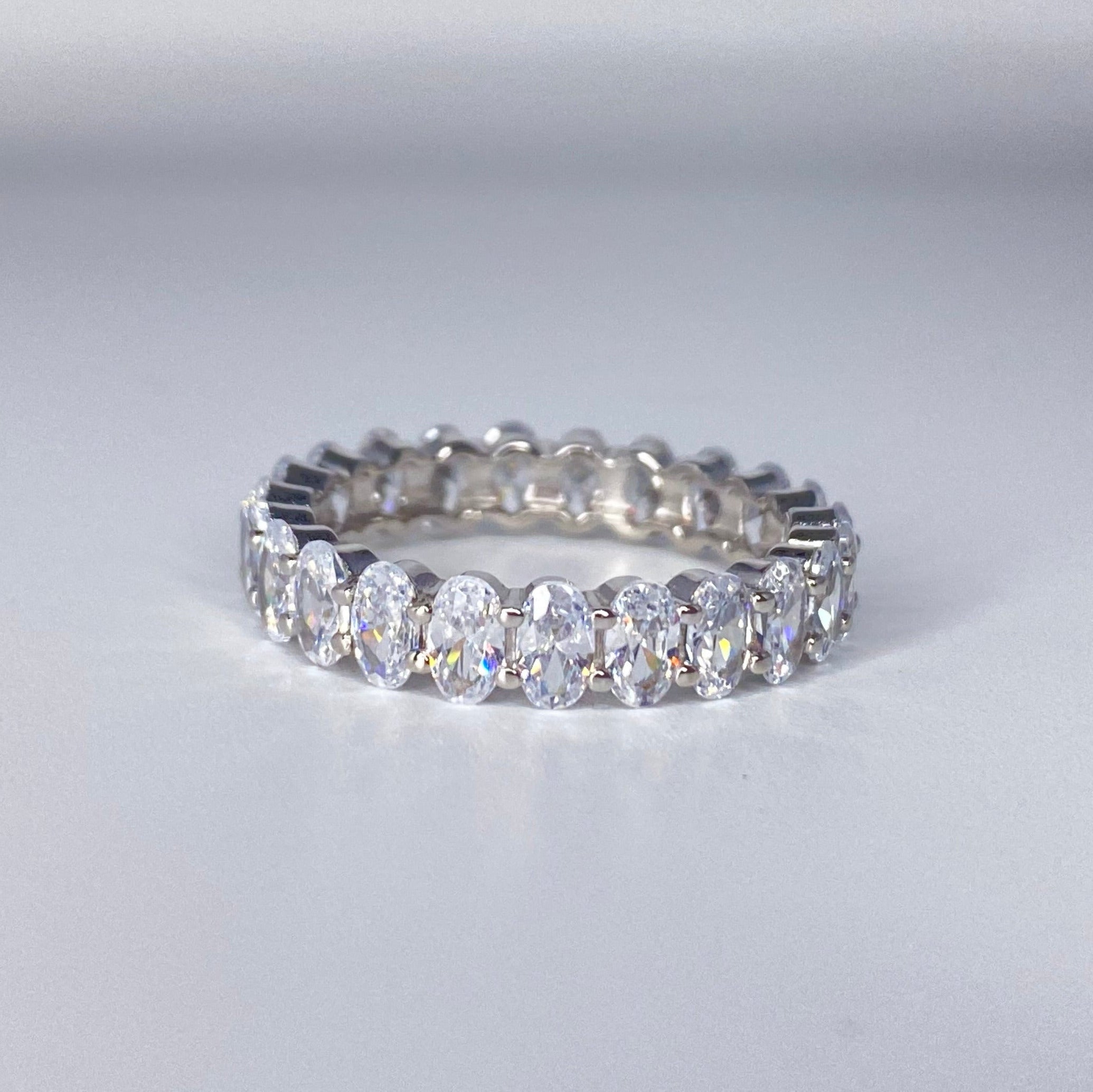 Oval Cut Eternity Band