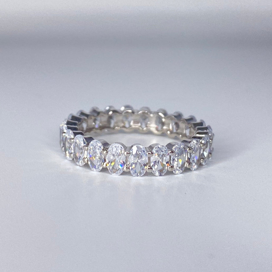 Oval Cut Eternity Band