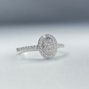 Oval Pave Ring