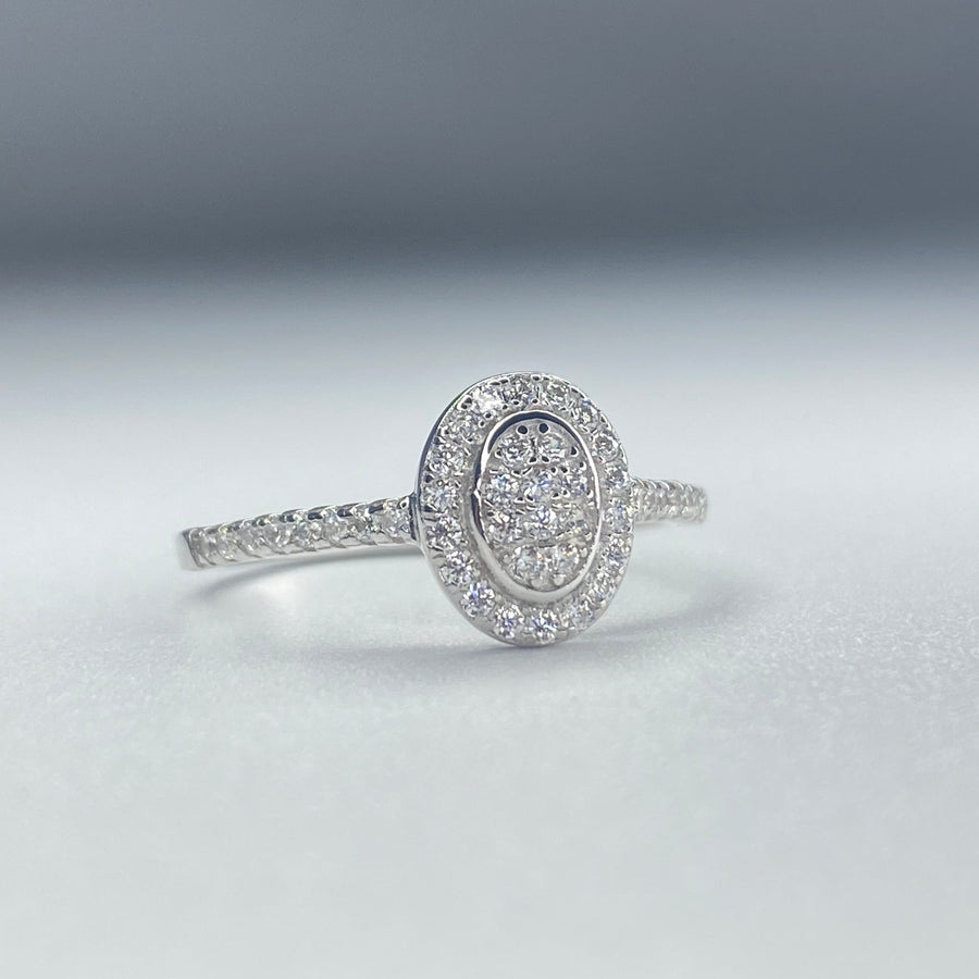 Oval Pave Ring