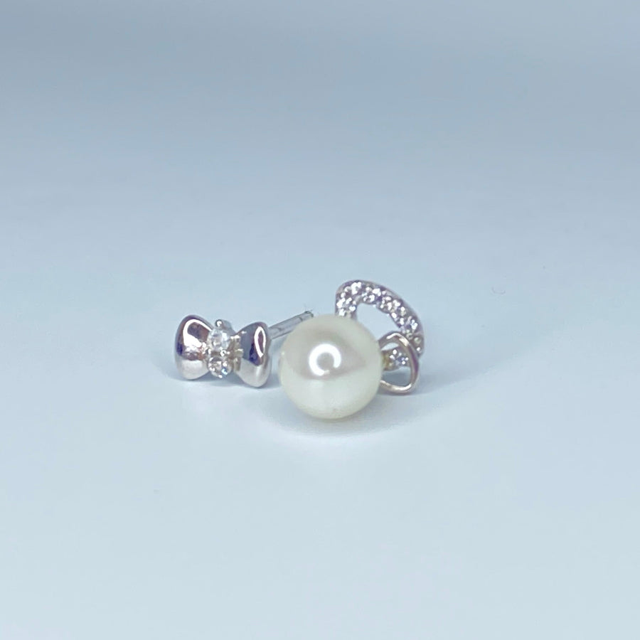 Pearl Bow Earrings