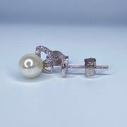 Pearl Bow Earrings