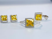 Citron Cubic Zirconia Set