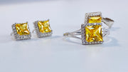 Citron Cubic Zirconia Set