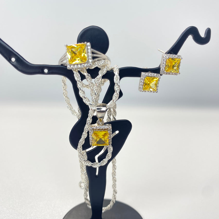 Citron Cubic Zirconia Set