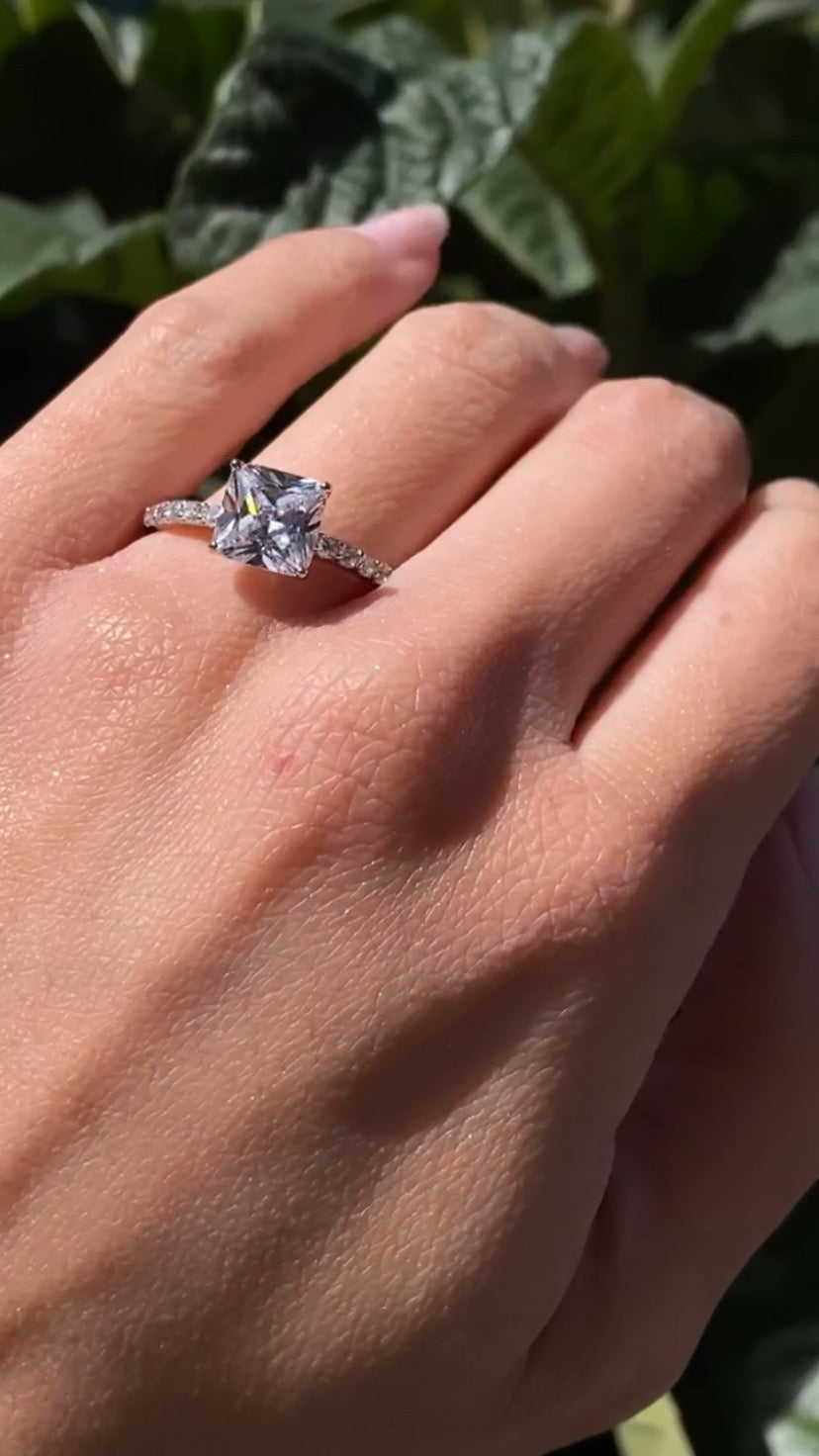 Princess Cut Solitaire