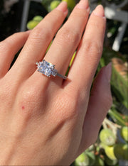 Princess Cut Three-Stone Ring
