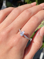 Pear Cut Solitaire