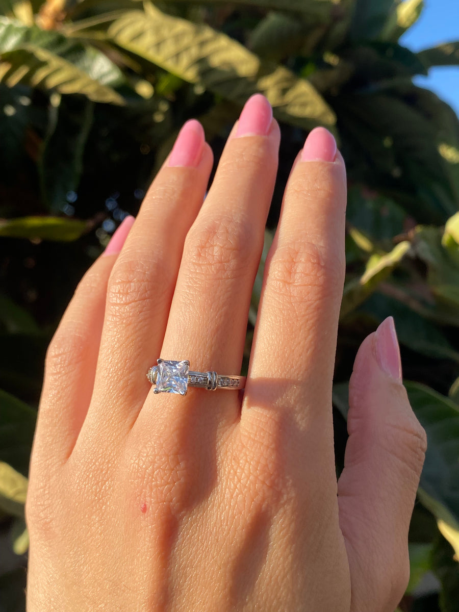 Princess Solitaire Channel Setting Ring