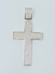 Large Pave Cross Pendant