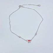 Red Shopping Cart Anklet