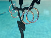 Medium Twisted Hoops