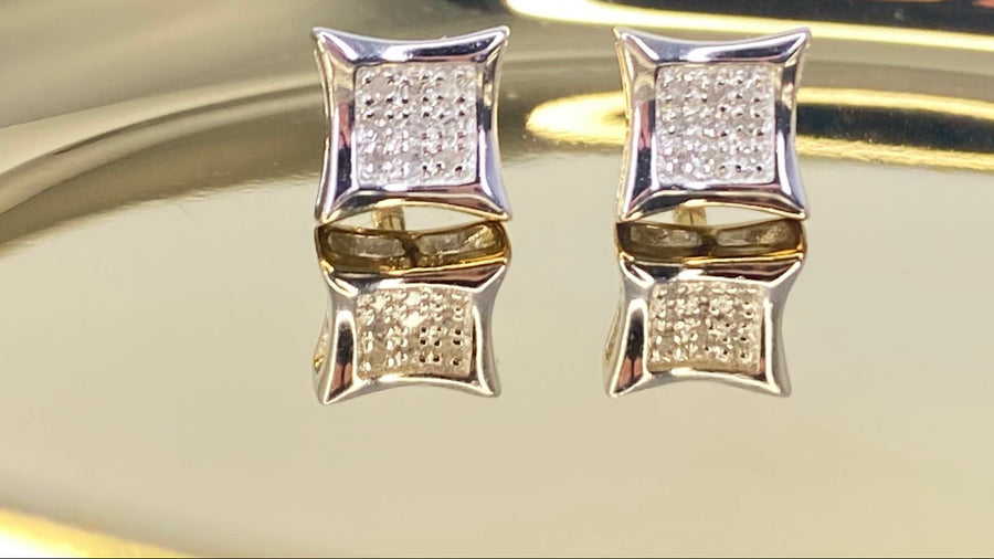 Delicate Diamond Earrings