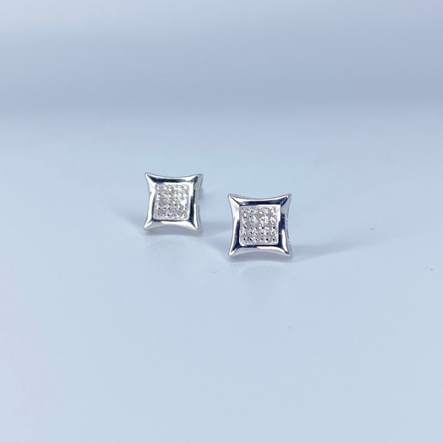 Delicate Diamond Earrings