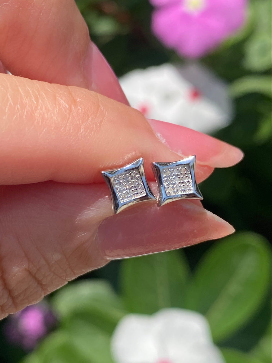 Delicate Diamond Earrings