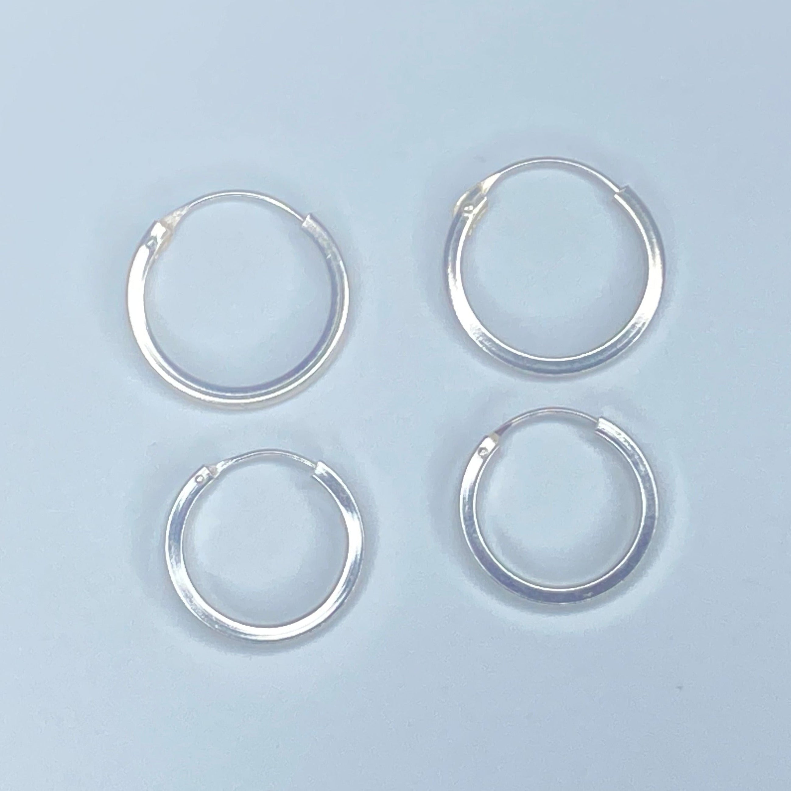 Small Plain Hoops