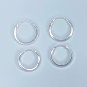 Small Plain Hoops