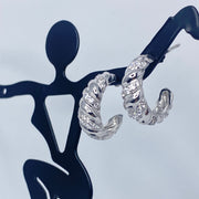 Croissant CZ Semi Hoop