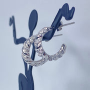 Croissant CZ Semi Hoop