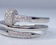 Thick Spiral Nail Ring