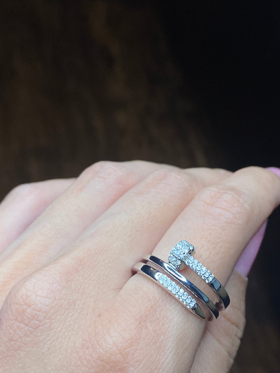 Thick Spiral Nail Ring