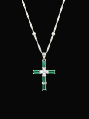 Esmeralda Cross Pendant