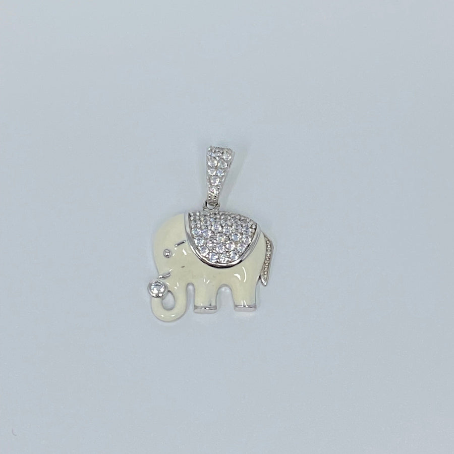 White Elephant Pendant