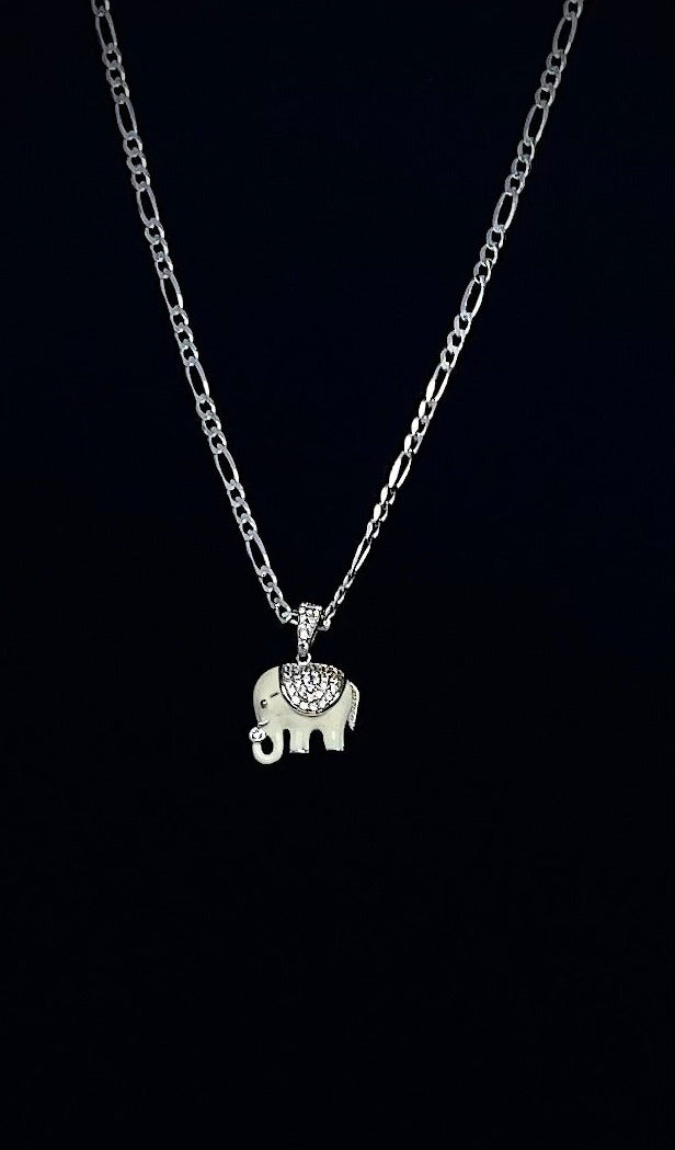 White Elephant Pendant